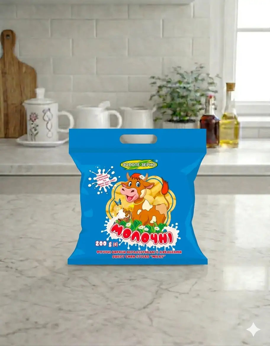 Sweet "Milk" Corn Puffs Zolote Zerno 200g
